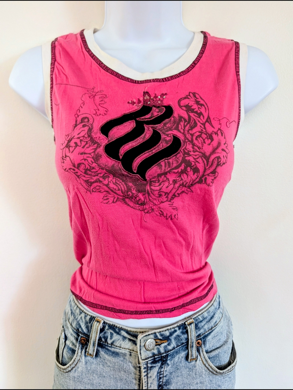 Rocawear Vintage Y2K Pink Sleeveless Women’s Tank Top